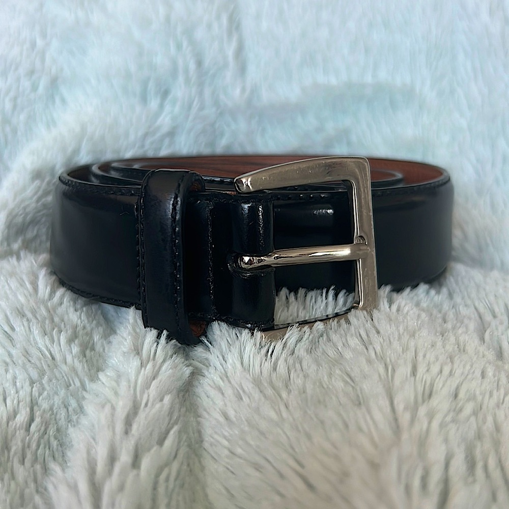 Men’s COACH Belt - Genuine Black Calfskin Leather (Size 38in/95cm)